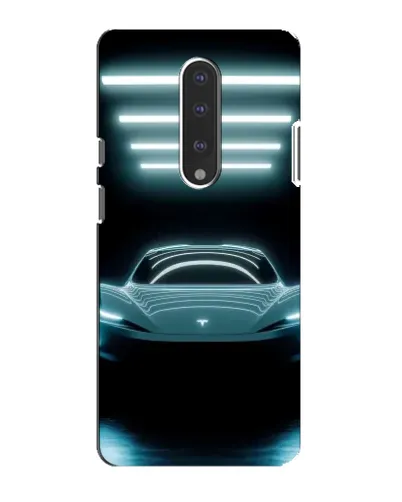 Чехол для OnePlus 7 с картинкой «Tesla в неоне» Чехол для OnePlus 7 с картинкой «Tesla в неоне»
