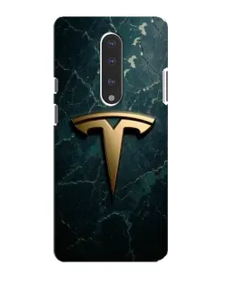 Чехол для OnePlus 7 с картинкой «Мраморная Tesla Gold»