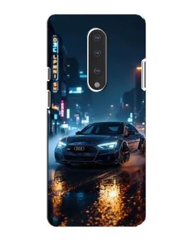 Чохол для OnePlus 7 з картинкою «Нічне місто та Audi»