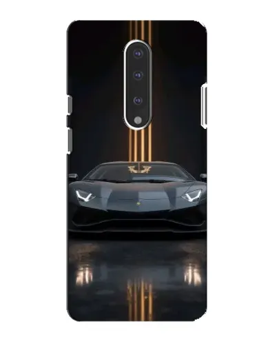 Чохол для OnePlus 7 з картинкою «Lamborghini золоті лінії»