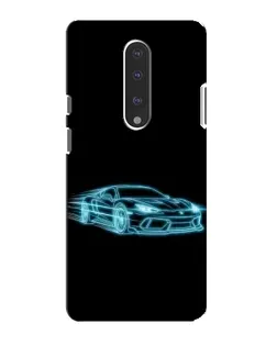 Чохол для OnePlus 7 з картинкою «Неоновий контур Lamborghini»