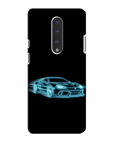 Чохол для OnePlus 7 з картинкою «Неоновий контур Lamborghini»