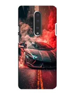 Чохол для OnePlus 7 з картинкою «Lamborghini червоний дим»