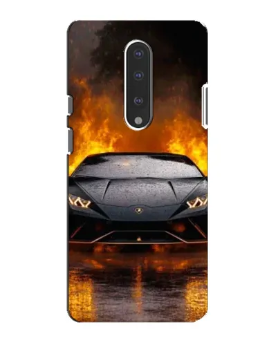 Чохол для OnePlus 7 з картинкою «Lamborghini у вогні»