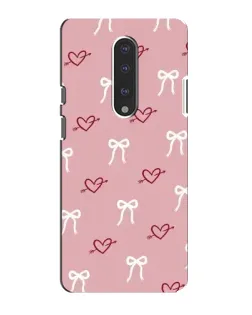 Чехол для OnePlus 7 с картинкой «Сердца и банты»