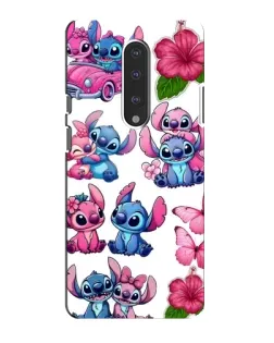 Чехол для OnePlus 7 с картинкой «Стикеры Stitch и Angel»