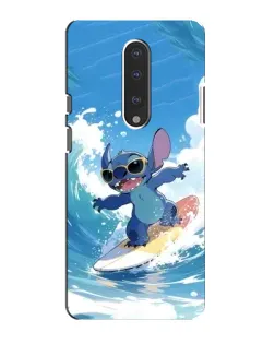 Чехол для OnePlus 7 с картинкой «Стич на волне»