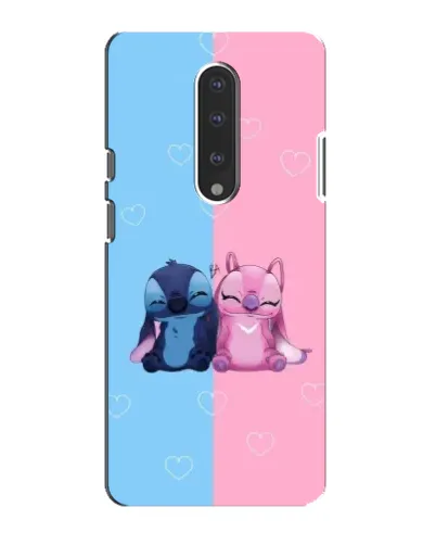 Чехол для OnePlus 7 с картинкой «Stitch и Angel Love»