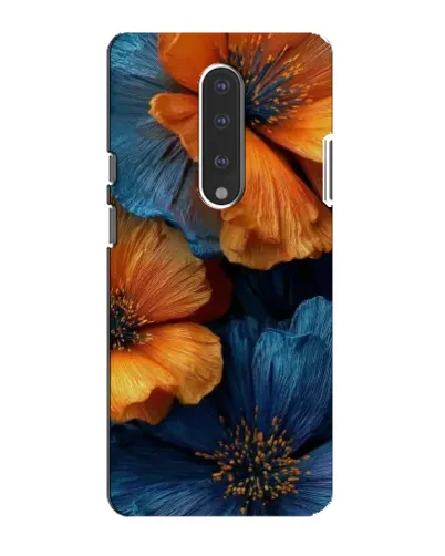 Чехол для OnePlus 7 с картинкой «Яркая сине-оранжевая флора» Чехол для OnePlus 7 с картинкой «Яркая сине-оранжевая флора»