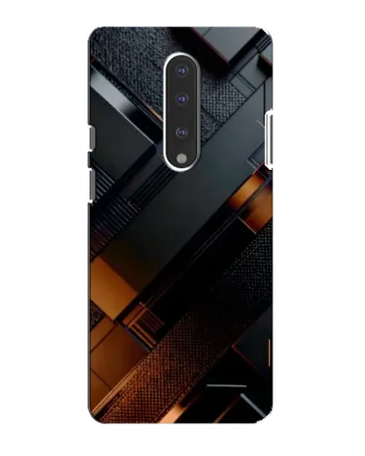 Чехол для OnePlus 7 с картинкой «Черные геометрические блоки» Чехол для OnePlus 7 с картинкой «Черные геометрические блоки»