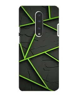 Чехол для OnePlus 7 с картинкой «Зеленые геометрические линии»
