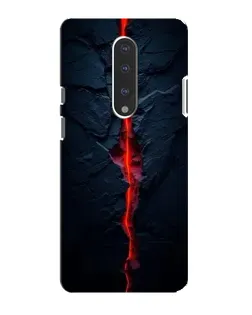 Чехол для OnePlus 7 с картинкой «Kрасная лавовая трещина»