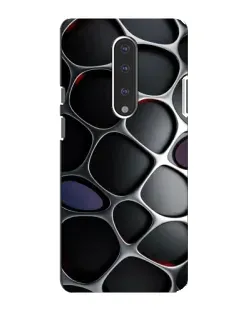 Чехол для OnePlus 7 с картинкой «Объемная темная решетка»