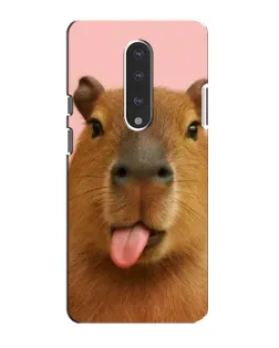 Чехол для OnePlus 7 с картинкой «Капибара с языком»