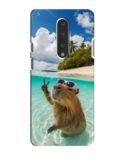 Чехол для OnePlus 7 с картинкой «Капибара на море»