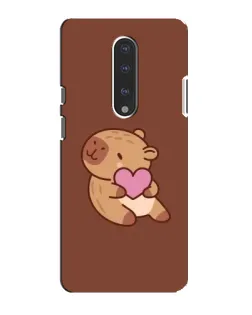 Чехол для OnePlus 7 с картинкой «Капибара с сердцем»