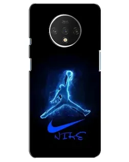 Чохол для OnePlus 7T з картинкою «Jordan Neon Blue»