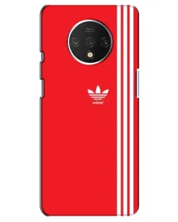Чохол для OnePlus 7T з картинкою «Червоний мінімалізм Adidas»
