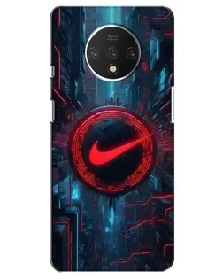 Чехол для OnePlus 7T с картинкой «Техногенный стиль Nike»