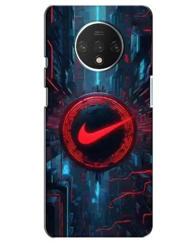 Чехол для OnePlus 7T с картинкой «Техногенный стиль Nike»
