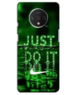 Чехол для OnePlus 7T с картинкой «Зеленый неоновый Nike»