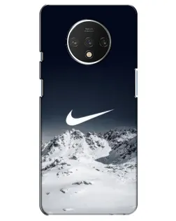 Чехол для OnePlus 7T с картинкой «Nike — зимние горы»
