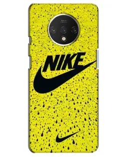 Чехол для OnePlus 7T с картинкой «Желтый текстурный Nike»