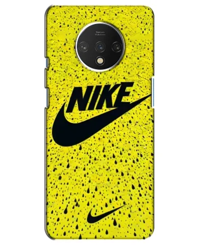 Чехол для OnePlus 7T с картинкой «Желтый текстурный Nike»
