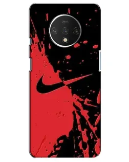 Чохол для OnePlus 7T з картинкою «Червоні бризки Nike»