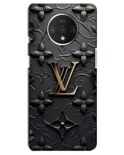 Чехол для OnePlus 7T с картинкой «Кожаная текстура LV»