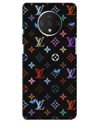 Чехол для OnePlus 7T с картинкой «Цветная монограмма LV»