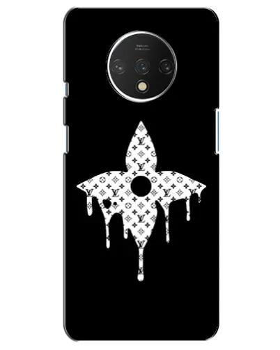 Чехол для OnePlus 7T с картинкой «Цветочная монограмма»