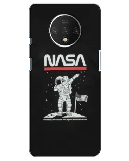Чехол для OnePlus 7T с картинкой «NASA — шагаем по Луне»