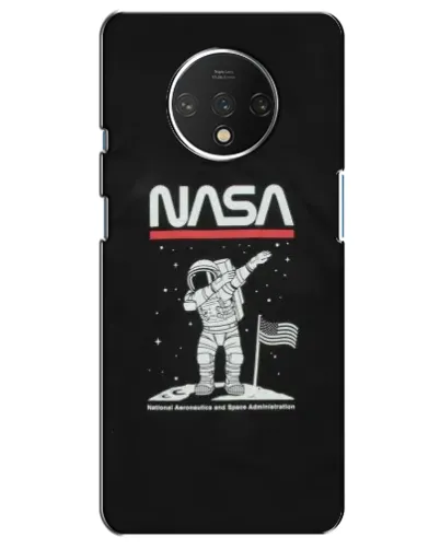 Чехол для OnePlus 7T с картинкой «NASA — шагаем по Луне»