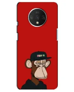 Чехол для OnePlus 7T с картинкой «Bored Ape — красный фон» Чехол для OnePlus 7T с картинкой «Bored Ape — красный фон»