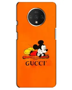 Чехол для OnePlus 7T с картинкой «Микки Маус Gucci — оранж»