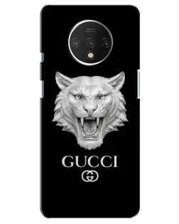 Чехол для OnePlus 7T с картинкой «Gucci — серебряный лев»