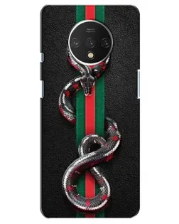 Чехол для OnePlus 7T с картинкой «Gucci — змея на полосе»