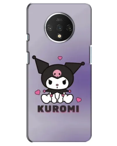 Чохол для OnePlus 7T з картинкою «Kuromi — фіолетовий арт»