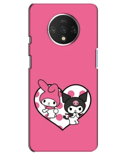 Чохол для OnePlus 7T з картинкою «Kuromi та My Melody»