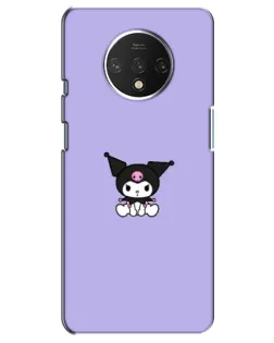 Чохол для OnePlus 7T з картинкою «Kuromi — фіолетовий мінімалізм»