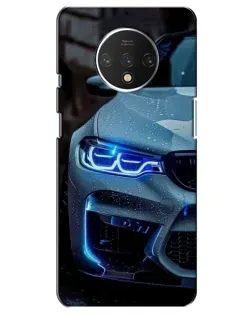 Чохол для OnePlus 7T з картинкою «Погляд BMW з синіми фарами»
