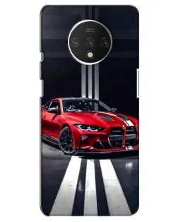 Чохол для OnePlus 7T з картинкою «Червона BMW на дорозі»