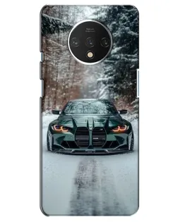 Чохол для OnePlus 7T з картинкою «BMW у зимовому лісі»