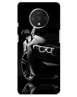 Чехол для OnePlus 7T с картинкой «Черная BMW — профиль»