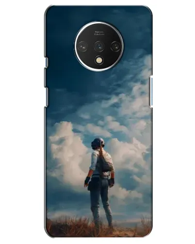 Чохол для OnePlus 7T з картинкою «Герой PUBG на скелі»