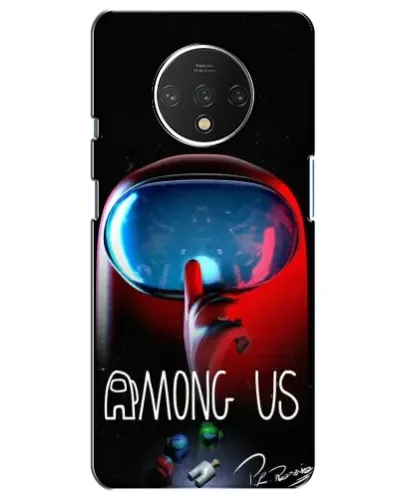 Чохол для OnePlus 7T з картинкою «Червоний імпостер — макро»