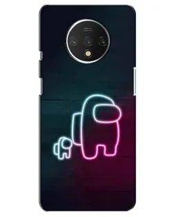 Чохол для OnePlus 7T з картинкою «Among Us неон-арт»