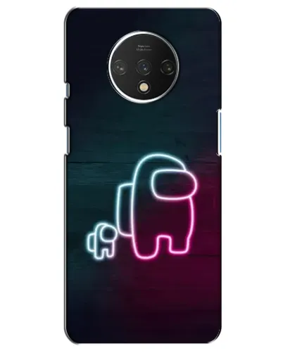 Чохол для OnePlus 7T з картинкою «Among Us неон-арт»