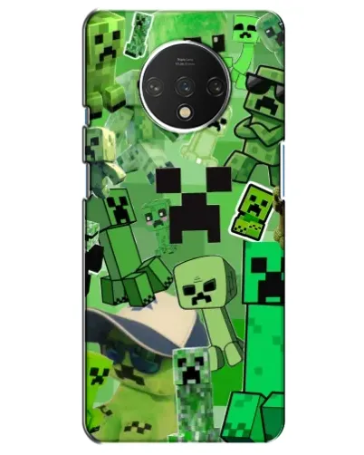 Чохол для OnePlus 7T з картинкою «Кріпери Minecraft»